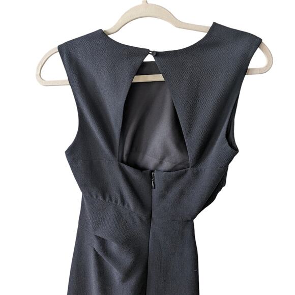 BCBGMAXAZRIA Kimora Crepe Cut Out Black Gown Size 2 - Picture 5 of 10